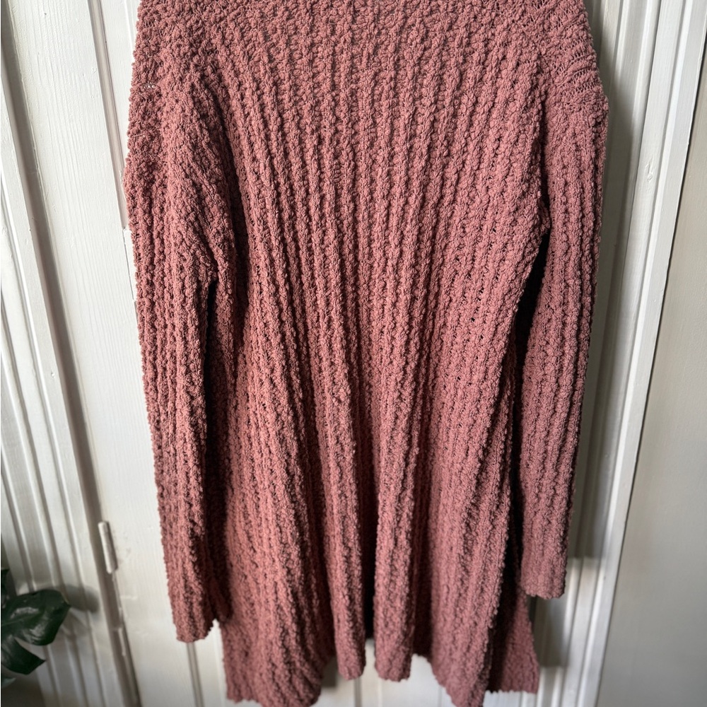 💓⚡️$10 DEALS 
Alison Andrews Mauve Pink Textured Popcorn Caridgan Sweater XL - Picture 4 of 4